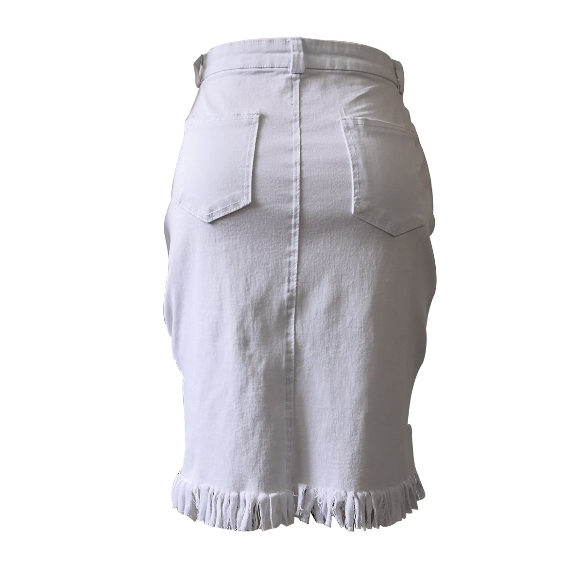 Boho High waist Denim Skirt - Top Boho