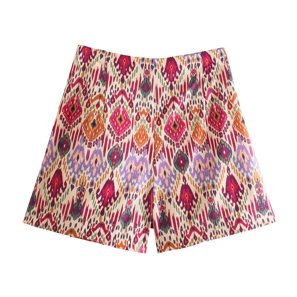 Boho Knotted Totem Print Skirt - Top Boho