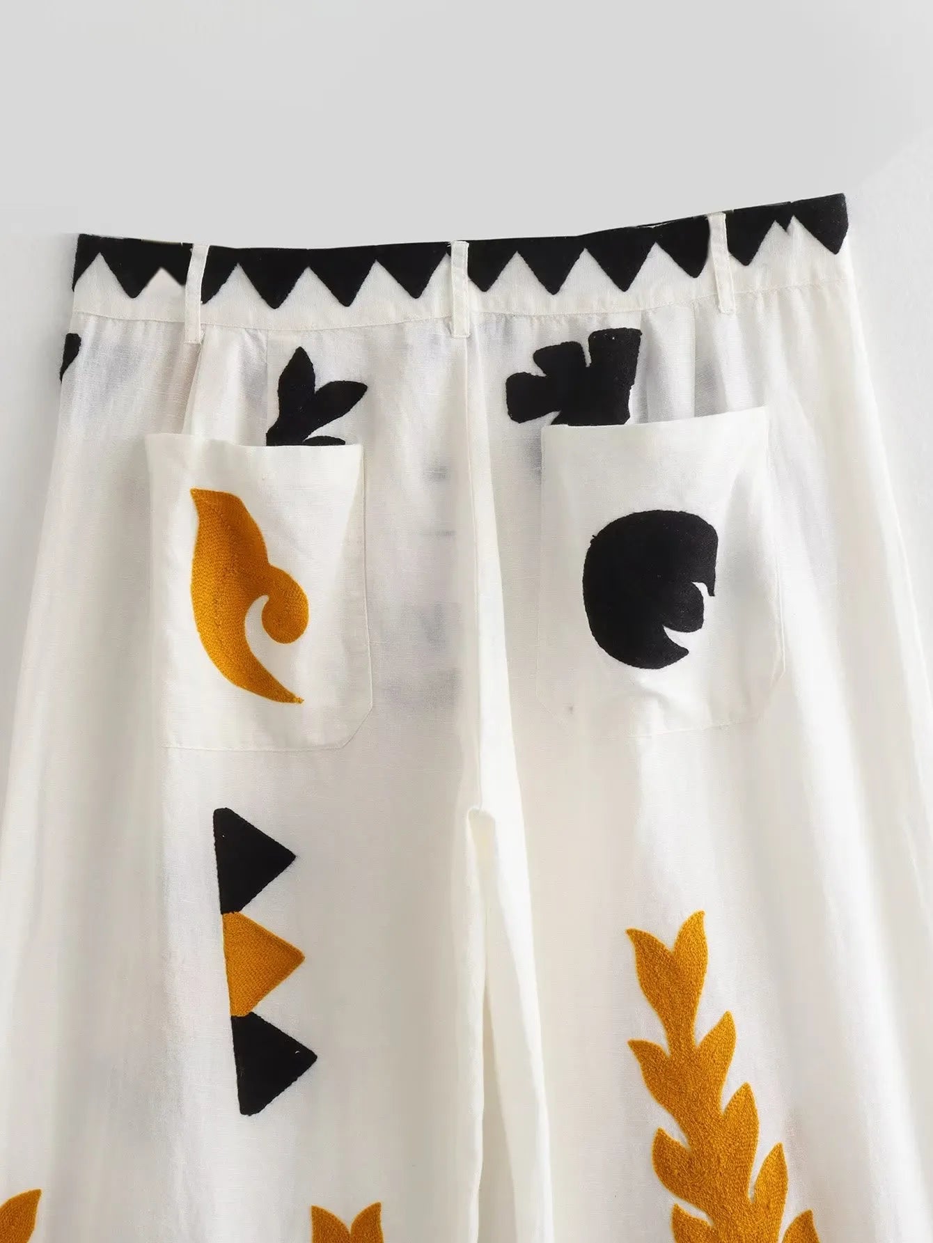 Boho High Waist Pattern Pants - Top Boho