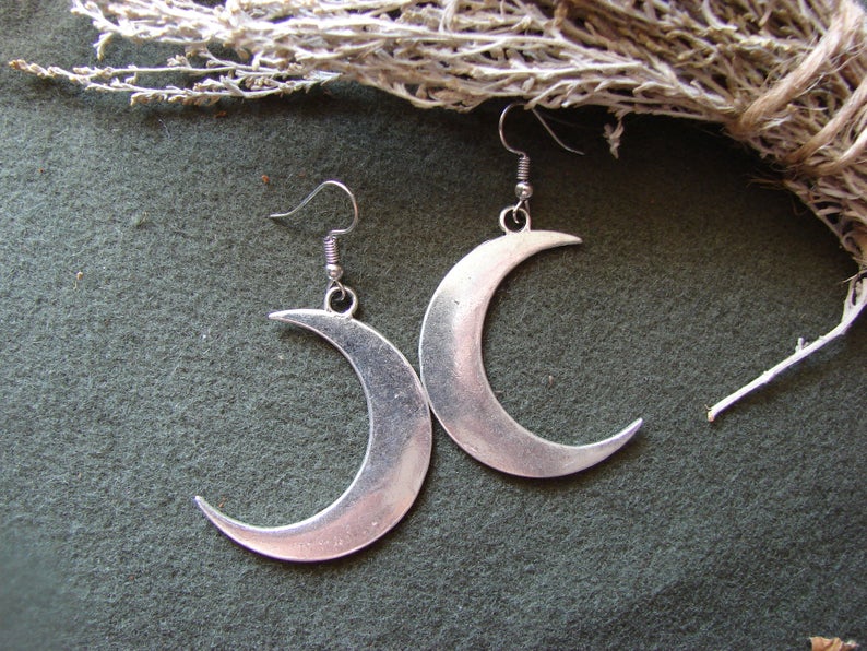 Boho Moon Crescent Drop Earring - Top Boho