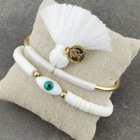 Boho Evil Eye with Tassel Bracelets - Top Boho