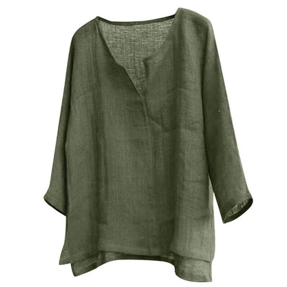 Boho Chic Loose Linen Shirts - Top Boho