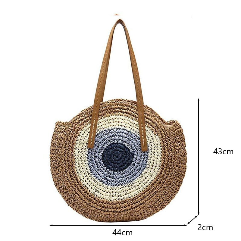 Handmade Woven Straw Beach Bags - Top Boho