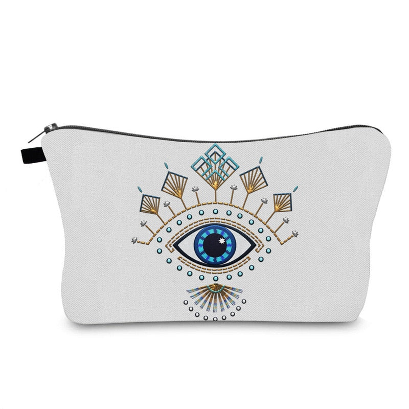 Turkish Evil Eye Toiletry Bag - Top Boho