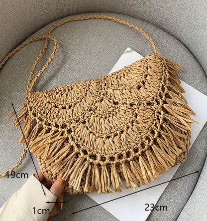 Handmade Woven Straw Beach Bags - Top Boho