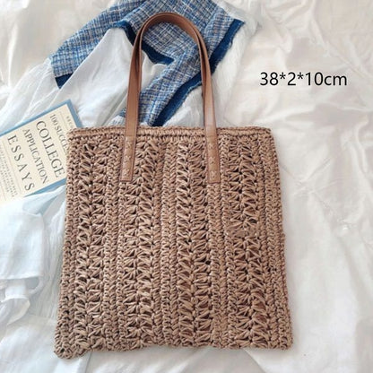 Handmade Woven Straw Beach Bags - Top Boho