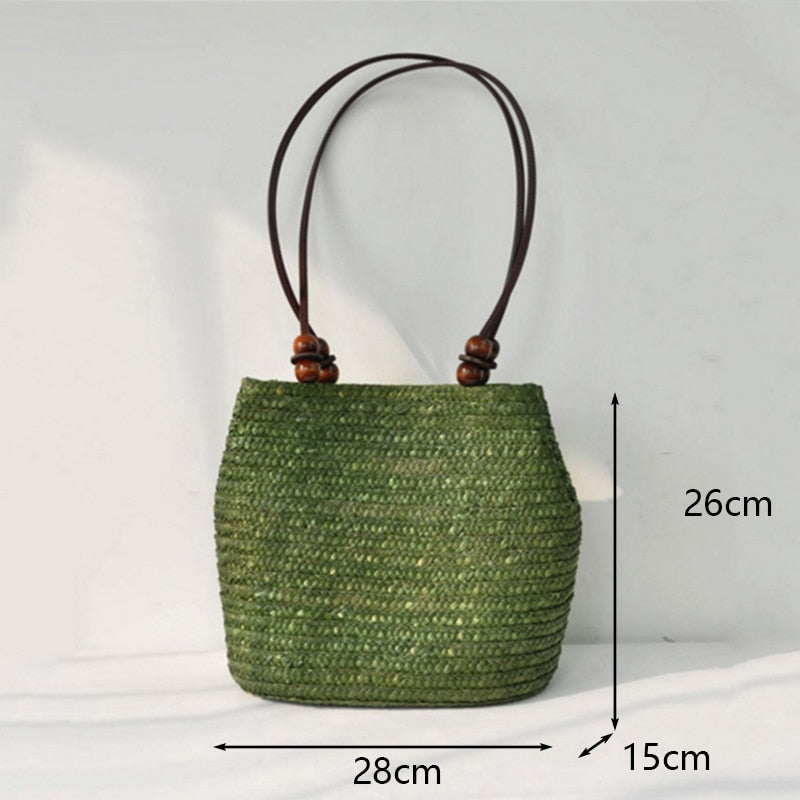 Handmade Woven Straw Beach Bags - Top Boho