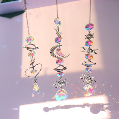 Crystal Wind Chime Rainbow Prisms Pendant - Top Boho