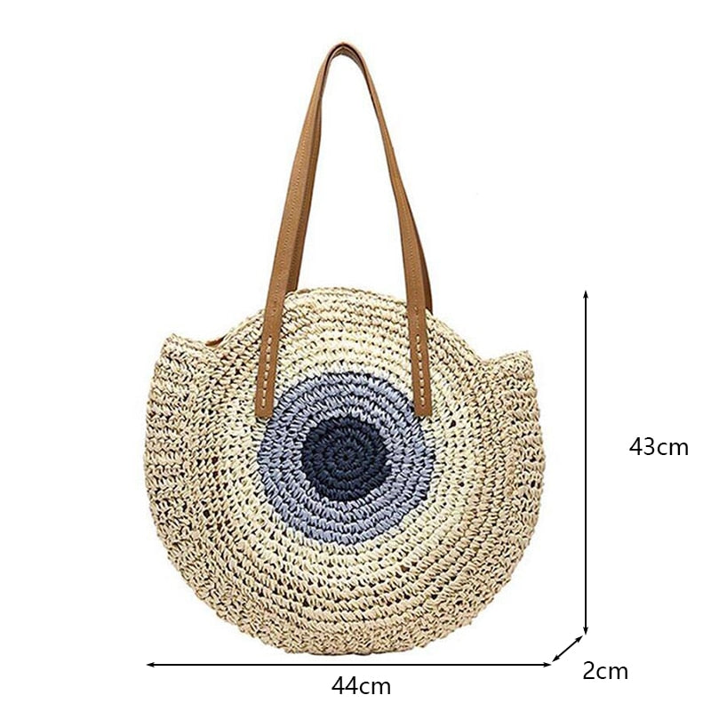 Handmade Woven Straw Beach Bags - Top Boho