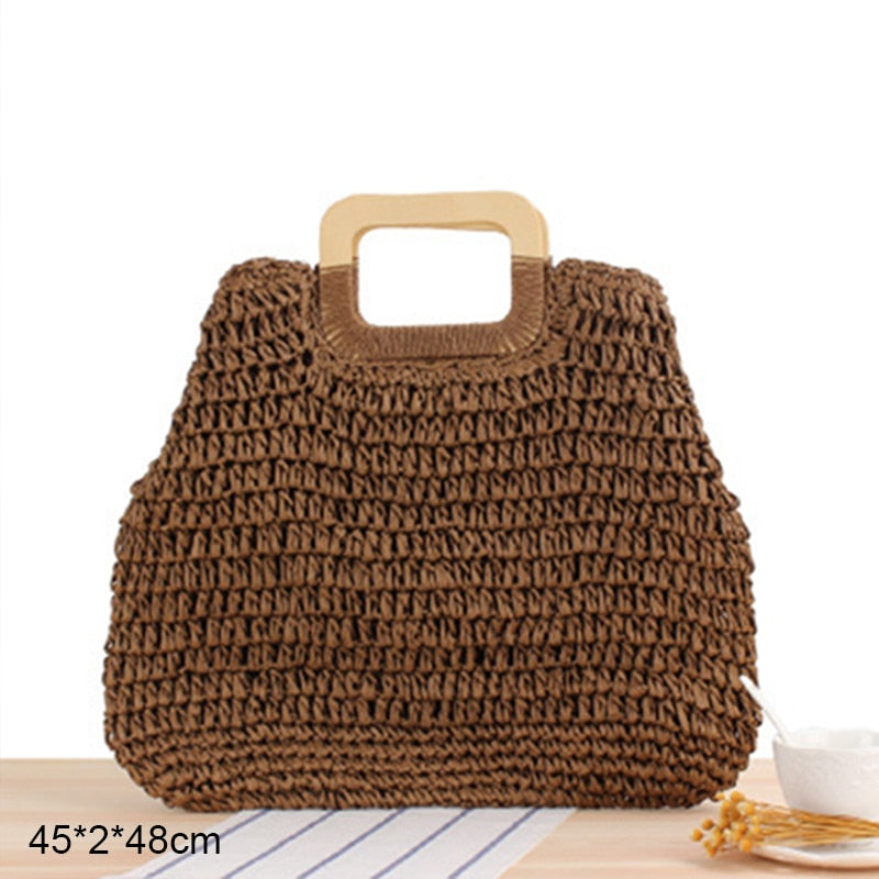 Handmade Woven Straw Beach Bags - Top Boho