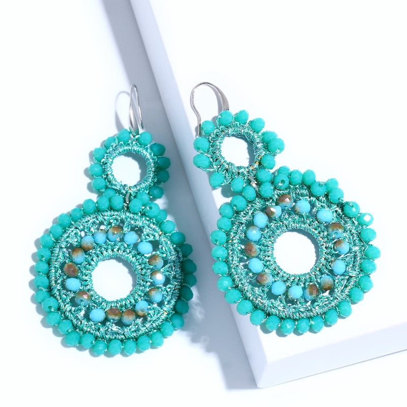 Boho Beaded Drop Earrings - Top Boho