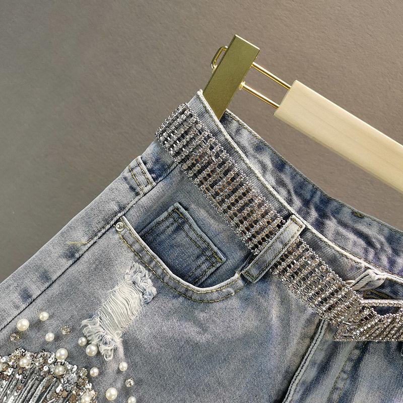 Tassel Denim Shorts - Top Boho