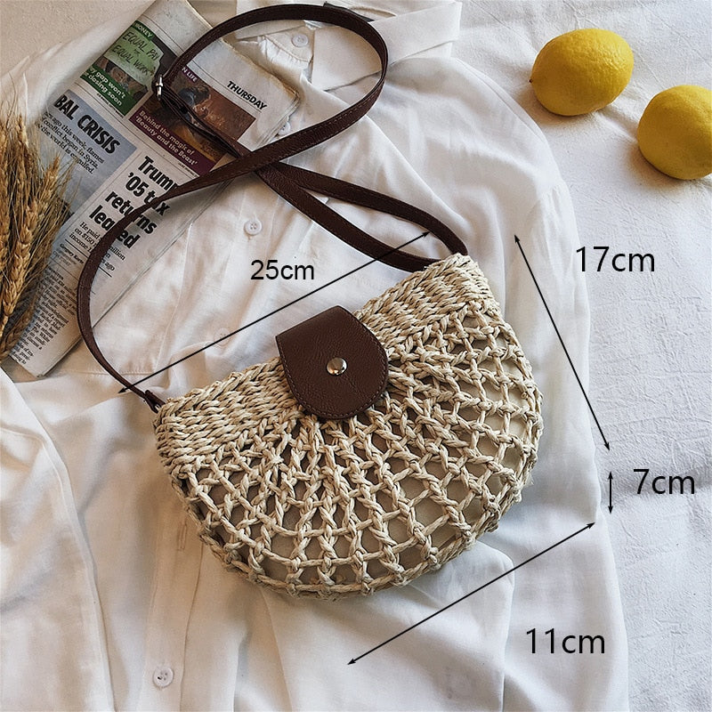 Handmade Woven Straw Beach Bags - Top Boho