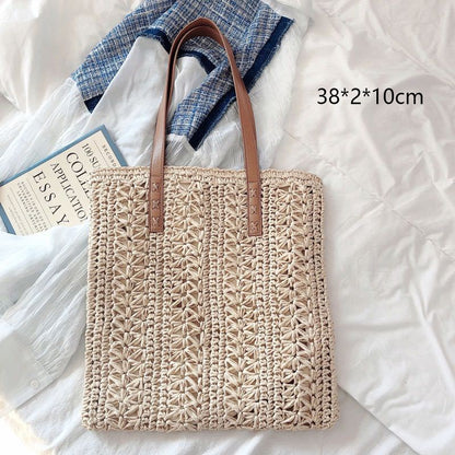 Handmade Woven Straw Beach Bags - Top Boho