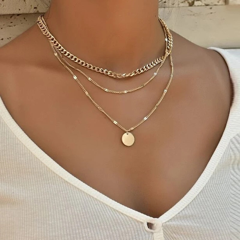 Boho Chic Layered Chain Necklace - Top Boho