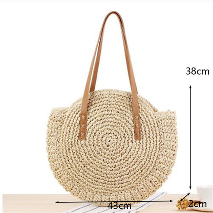 Handmade Woven Straw Beach Bags - Top Boho