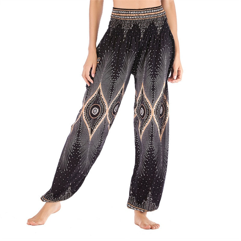 Boho Printed Harem Pants - Top Boho