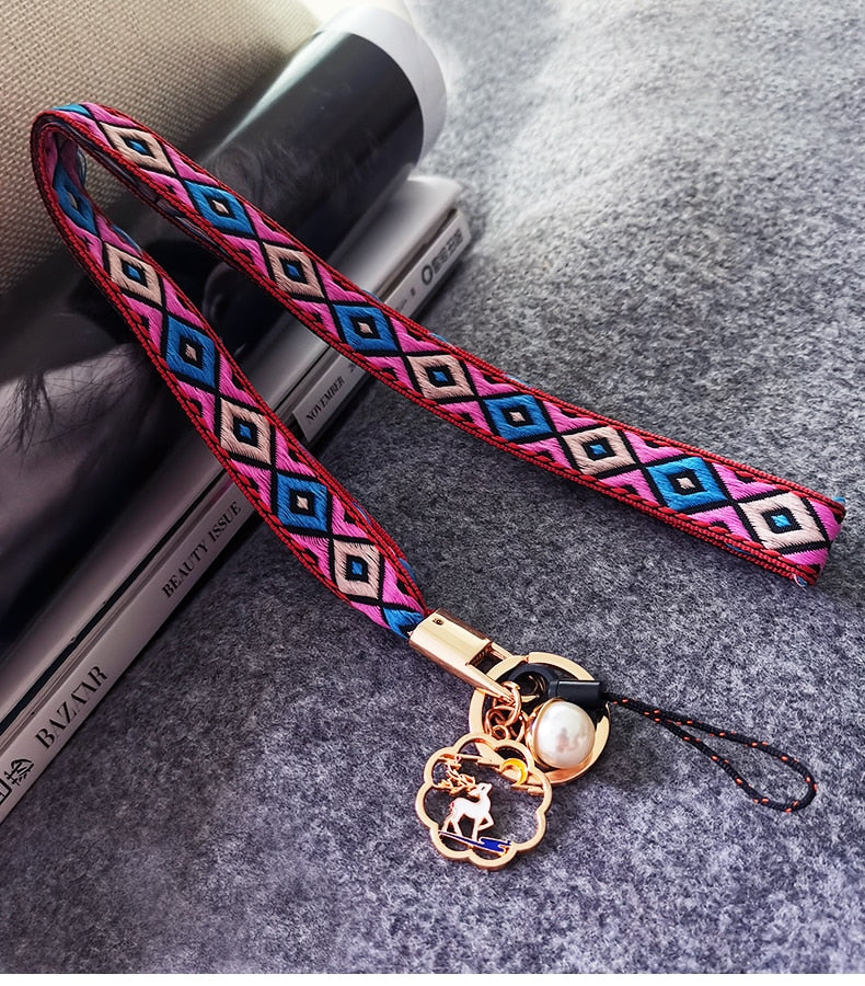 Ethnic Pattern Phone Lanyard - Top Boho