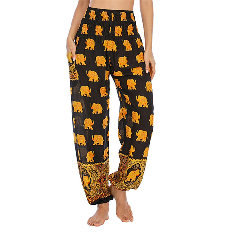 Boho Printed Harem Pants - Top Boho