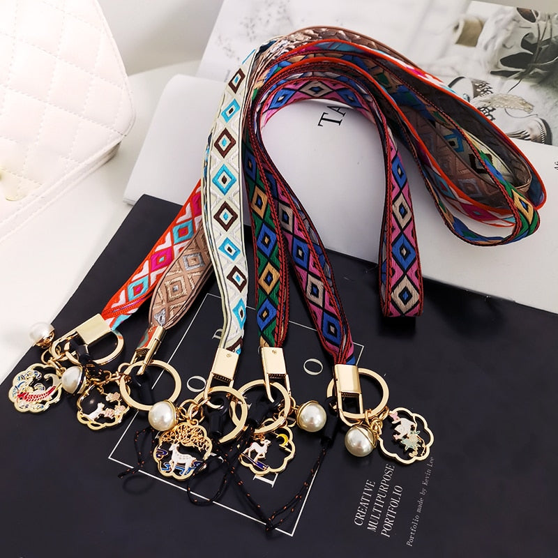 Ethnic Pattern Phone Lanyard - Top Boho