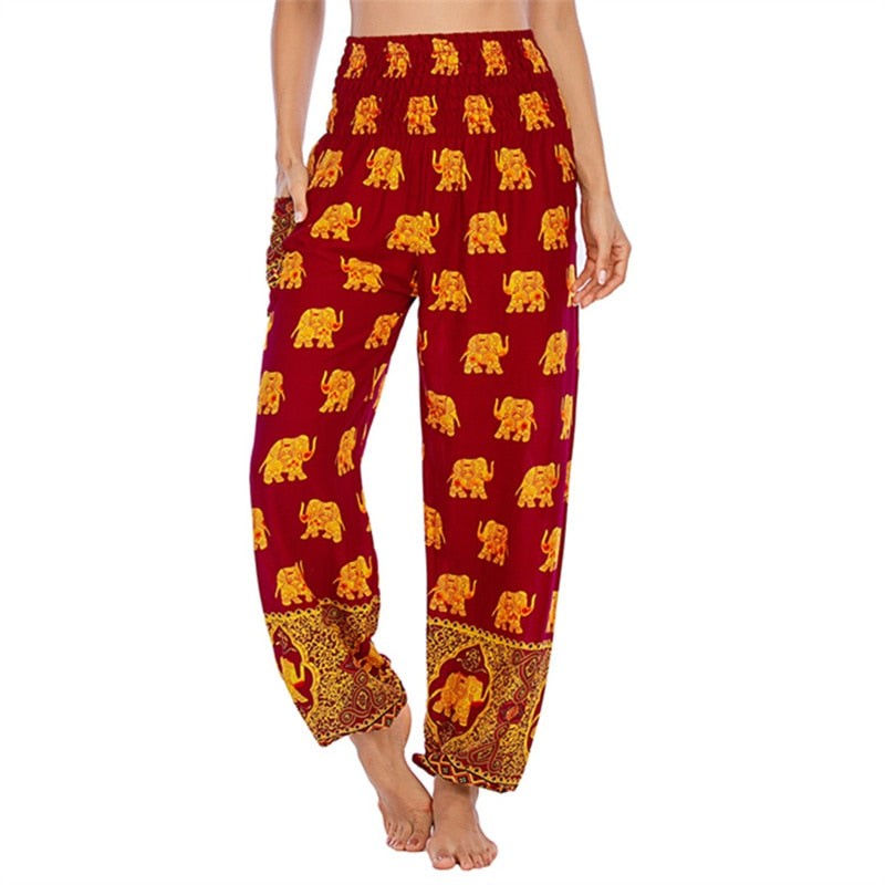 Boho Printed Harem Pants - Top Boho