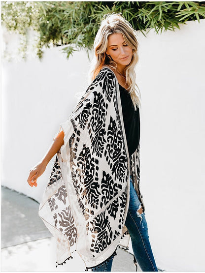 Boho Printed Pattern Cardigan - Top Boho