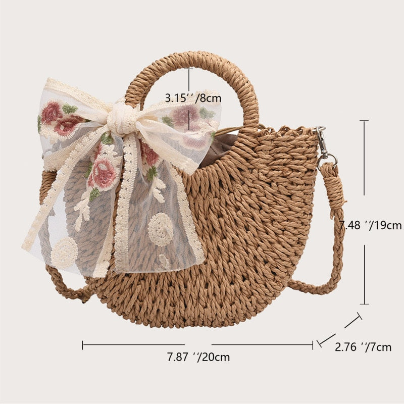 Handmade Woven Straw Beach Bags - Top Boho