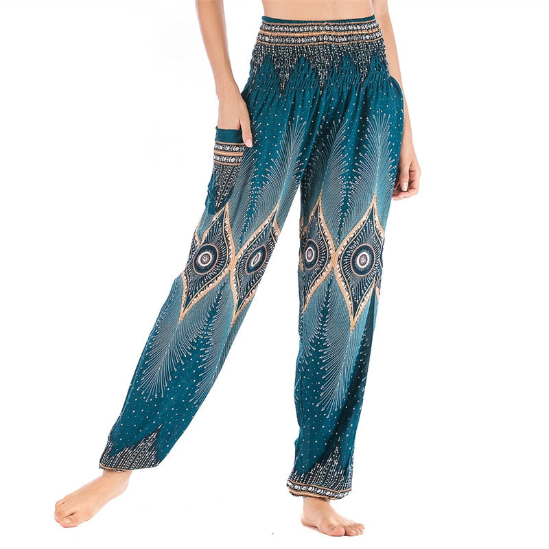 Boho Printed Harem Pants - Top Boho