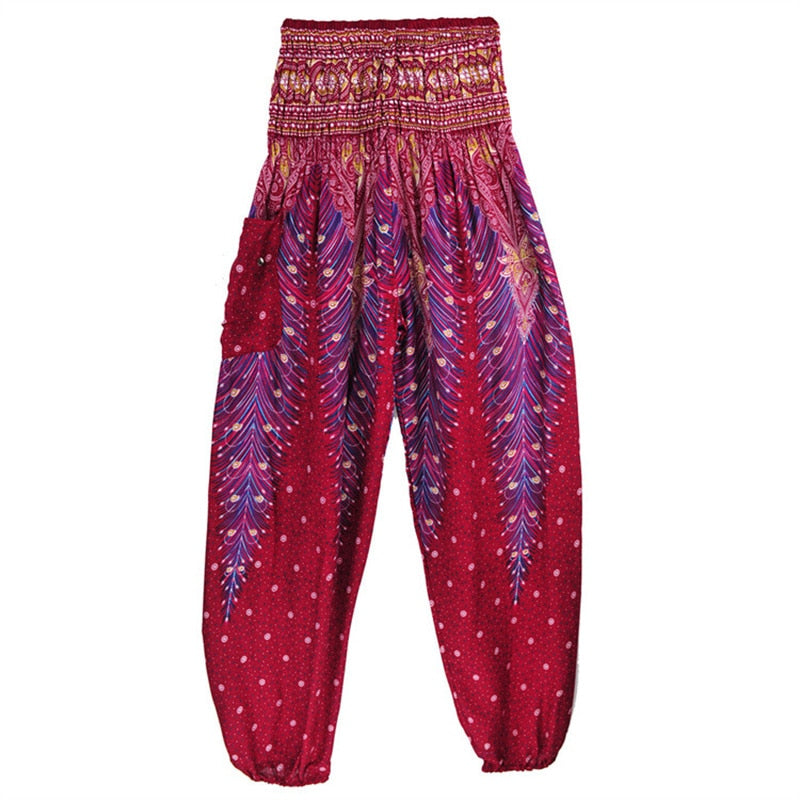 Boho Printed Harem Pants - Top Boho