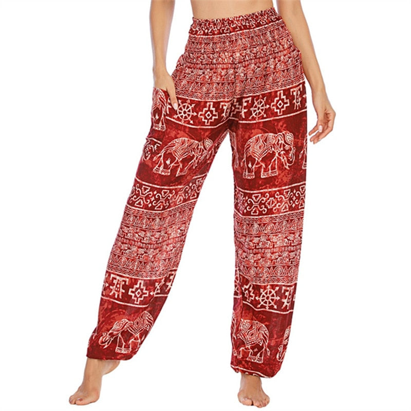 Boho Printed Harem Pants - Top Boho