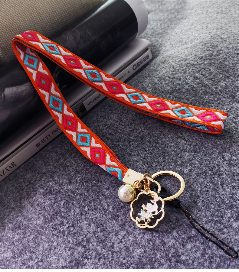 Ethnic Pattern Phone Lanyard - Top Boho