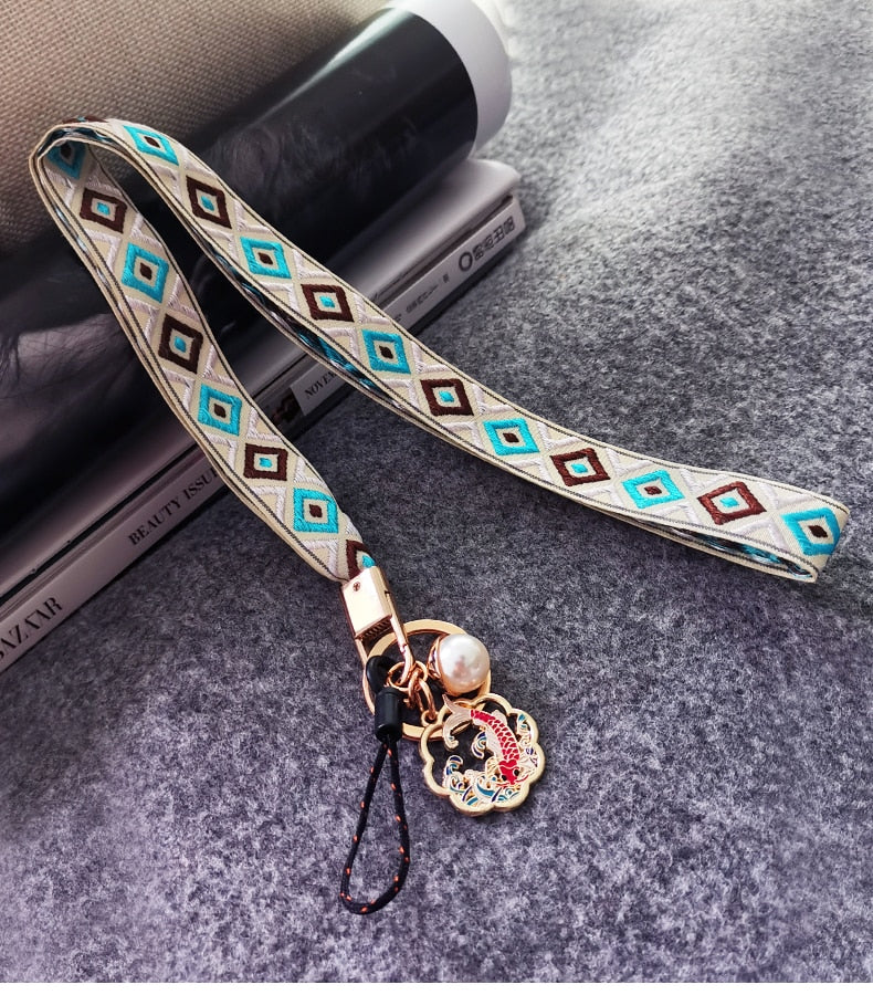 Ethnic Pattern Phone Lanyard - Top Boho