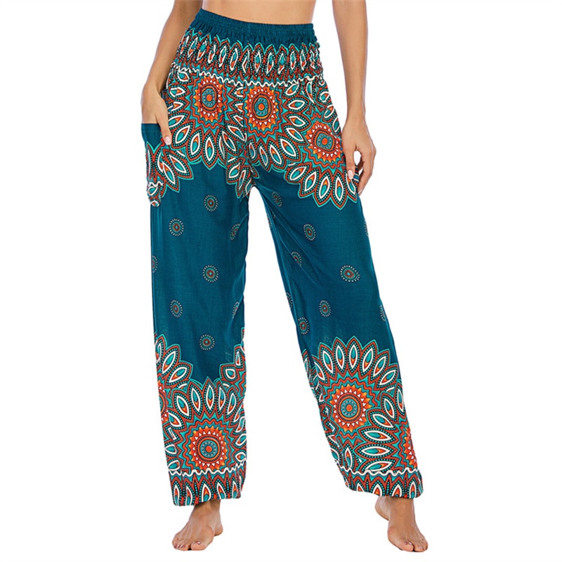 Boho Printed Harem Pants - Top Boho