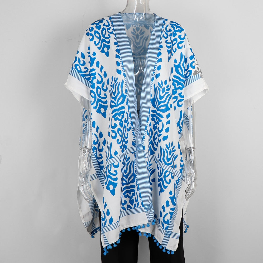 Boho Printed Pattern Cardigan - Top Boho