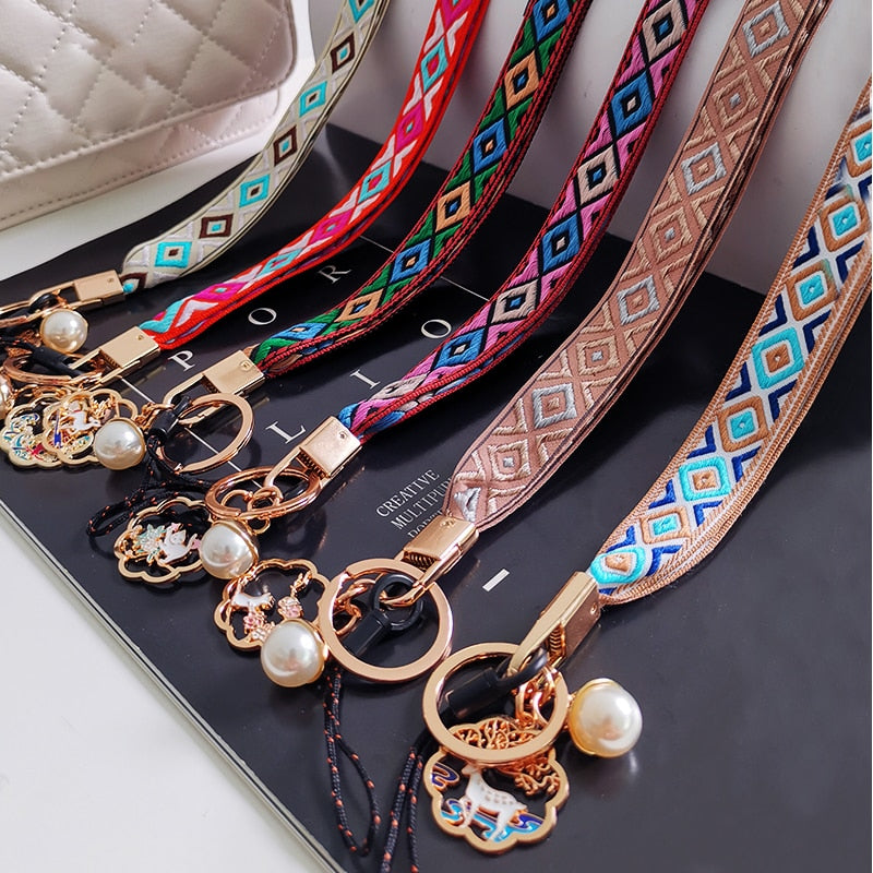 Ethnic Pattern Phone Lanyard - Top Boho